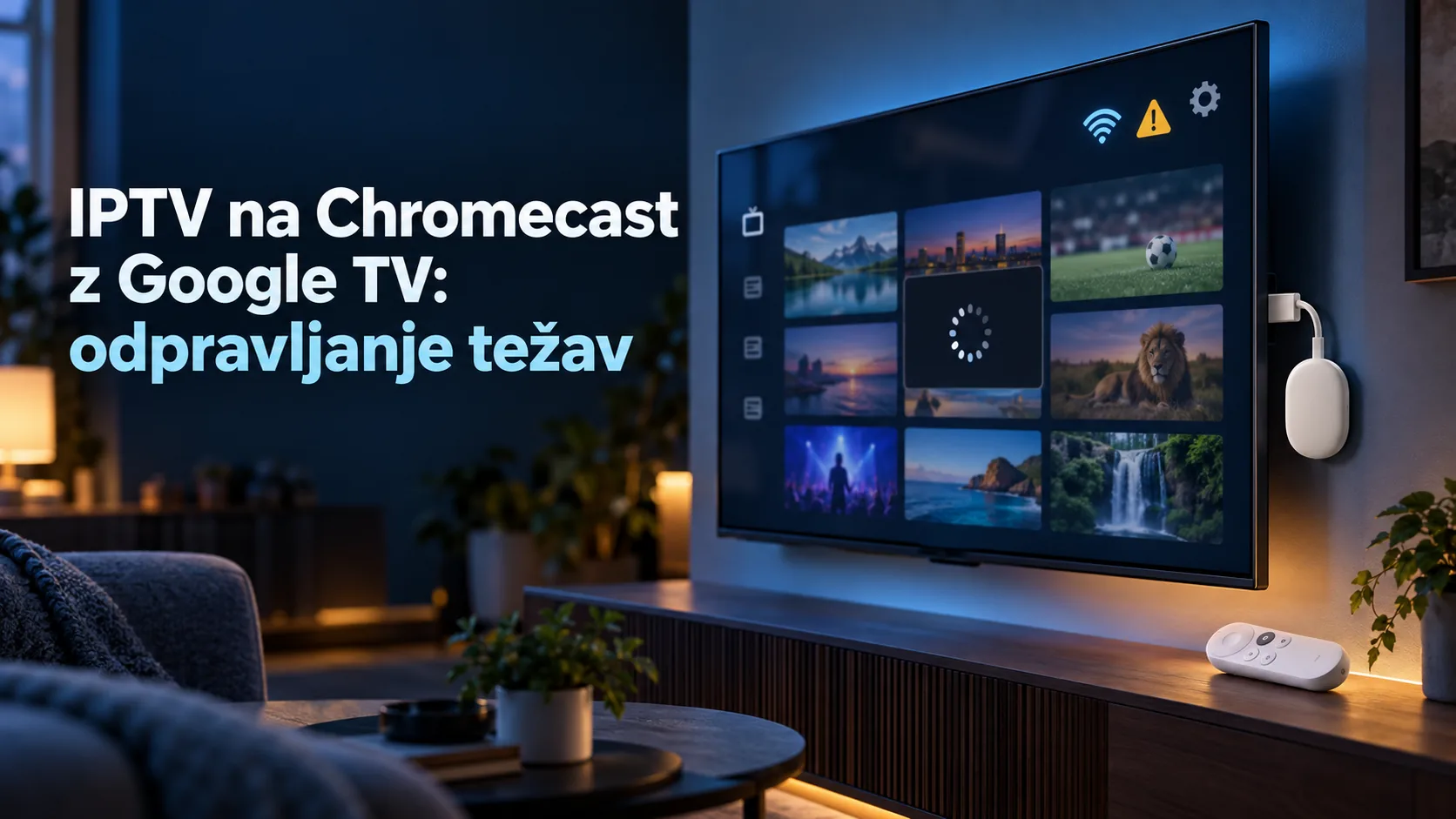 IPTV na Chromecast z Google TV: odpravljanje težav