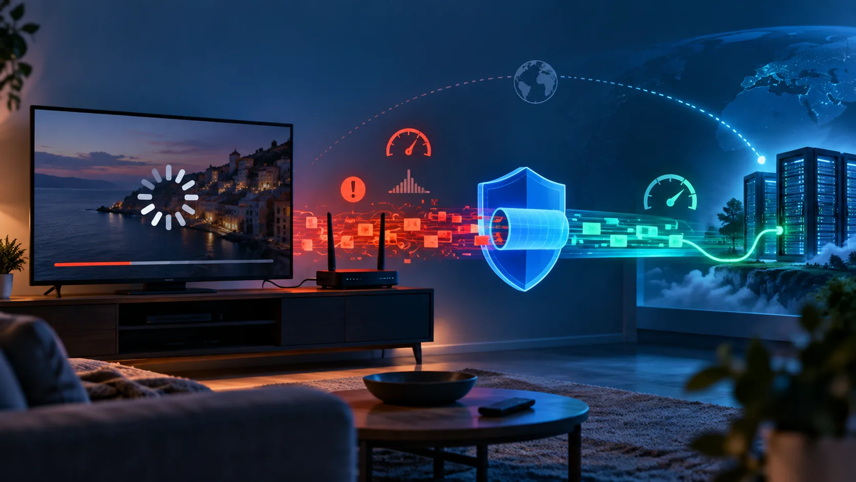 iptv vpn počasna povezava — IPTV prek VPN deluje počasi: vzroki in rešitve