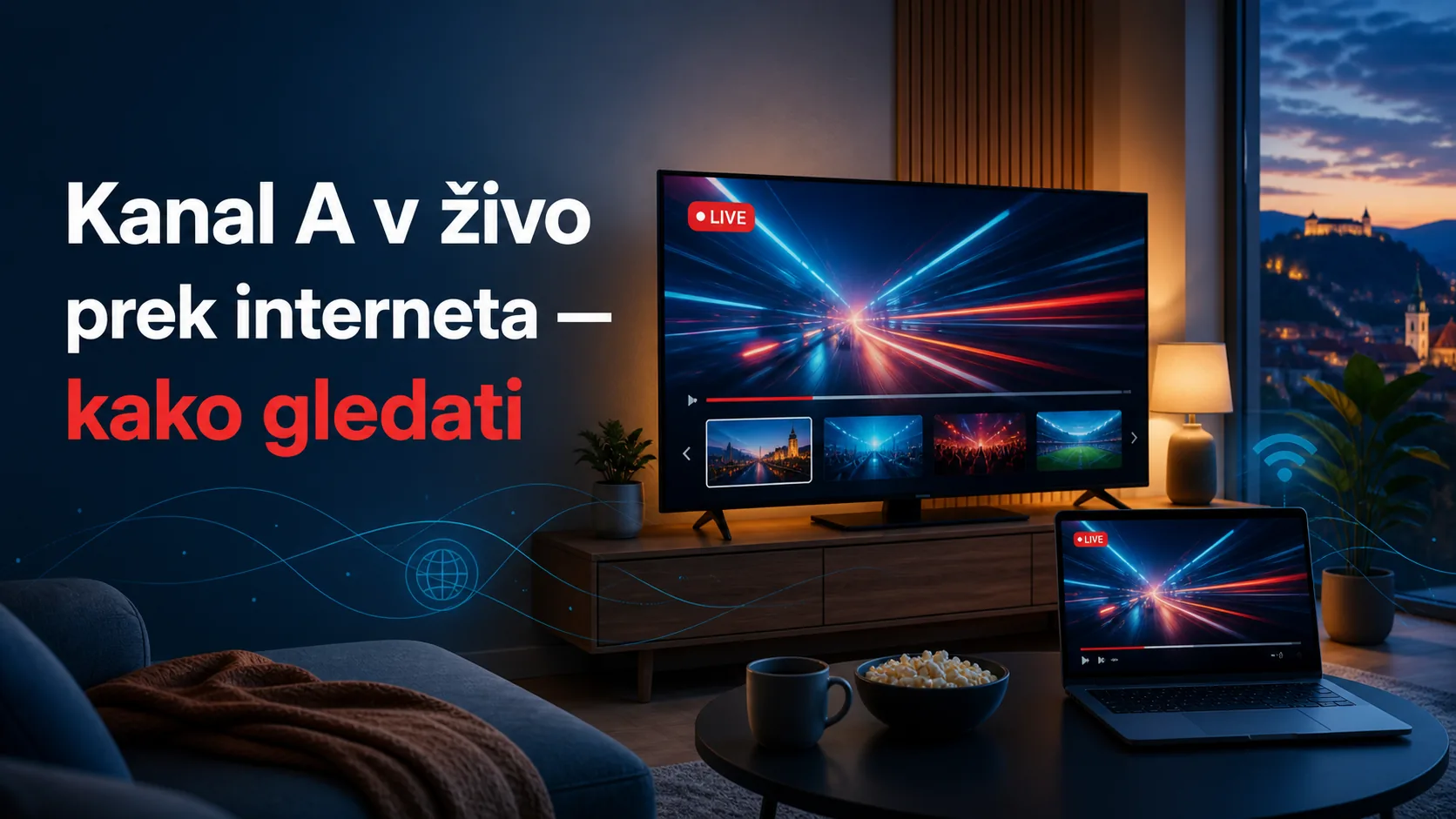 Kanal A v živo prek interneta — kako gledati