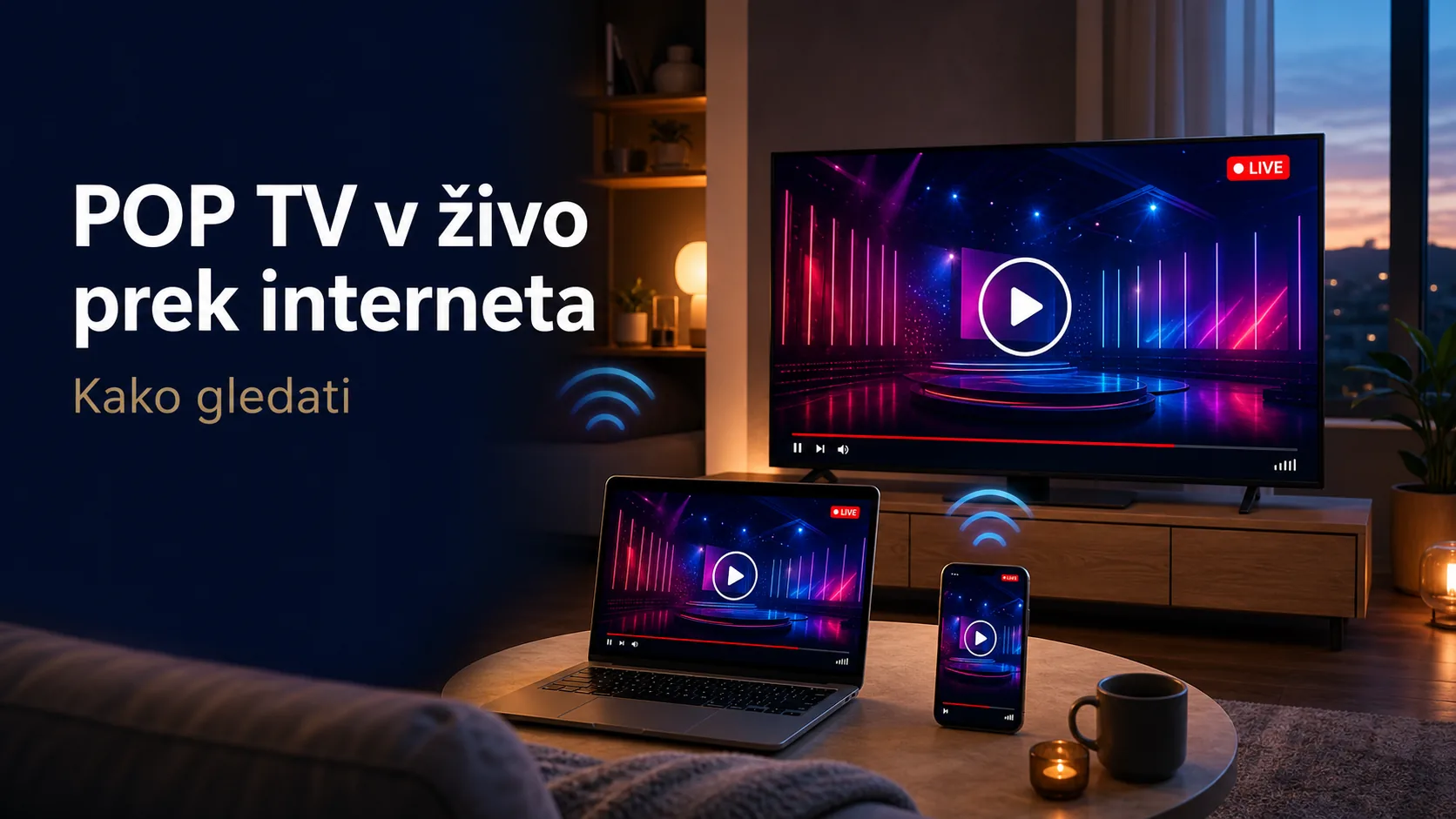 POP TV v živo prek interneta — kako gledati