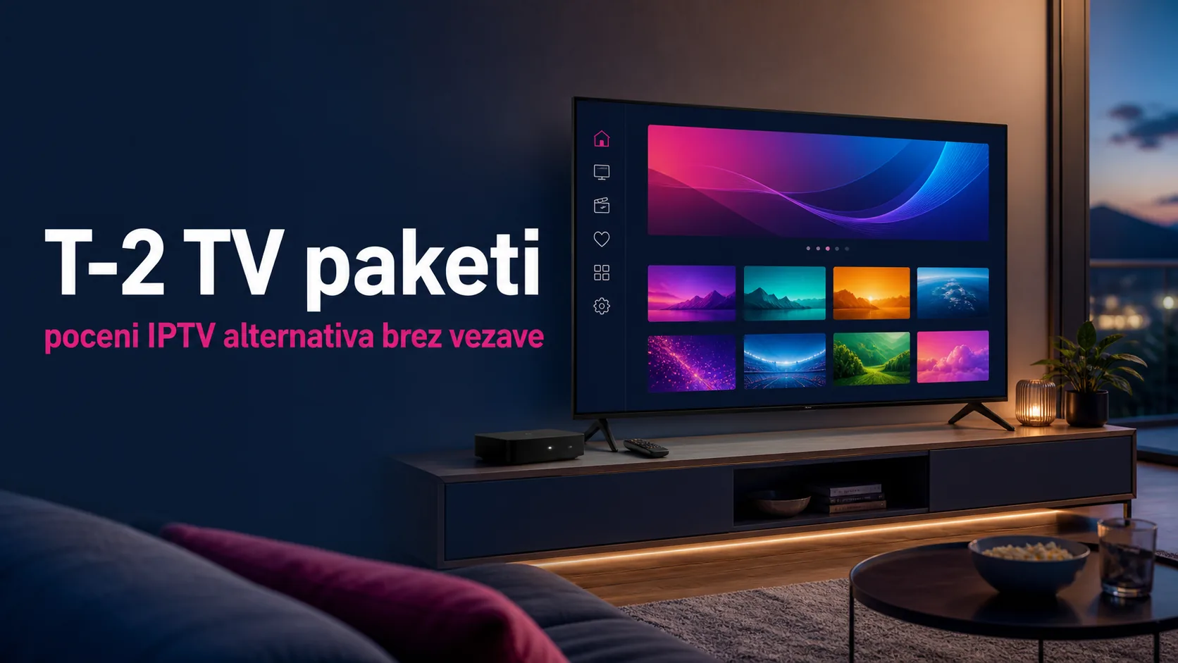 T-2 TV paketi — poceni IPTV alternativa brez vezave