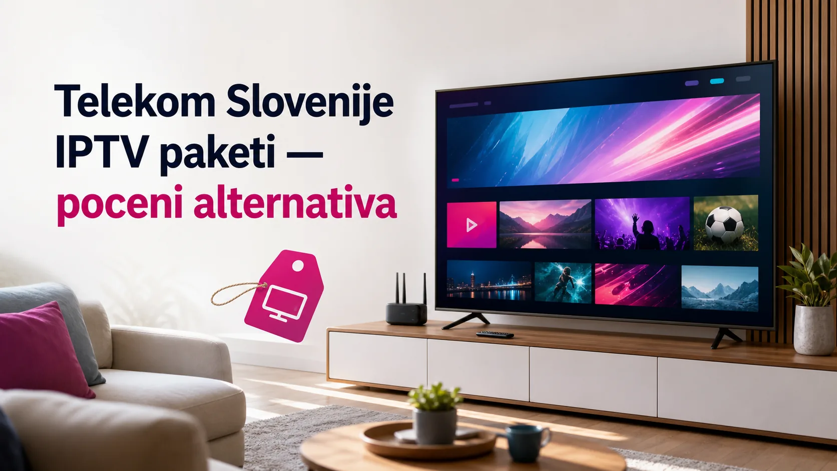 Telekom Slovenije IPTV paketi — poceni alternativa